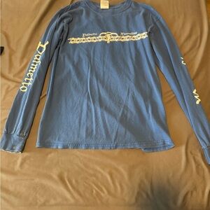 Blue Long Sleeve Graphic Tee